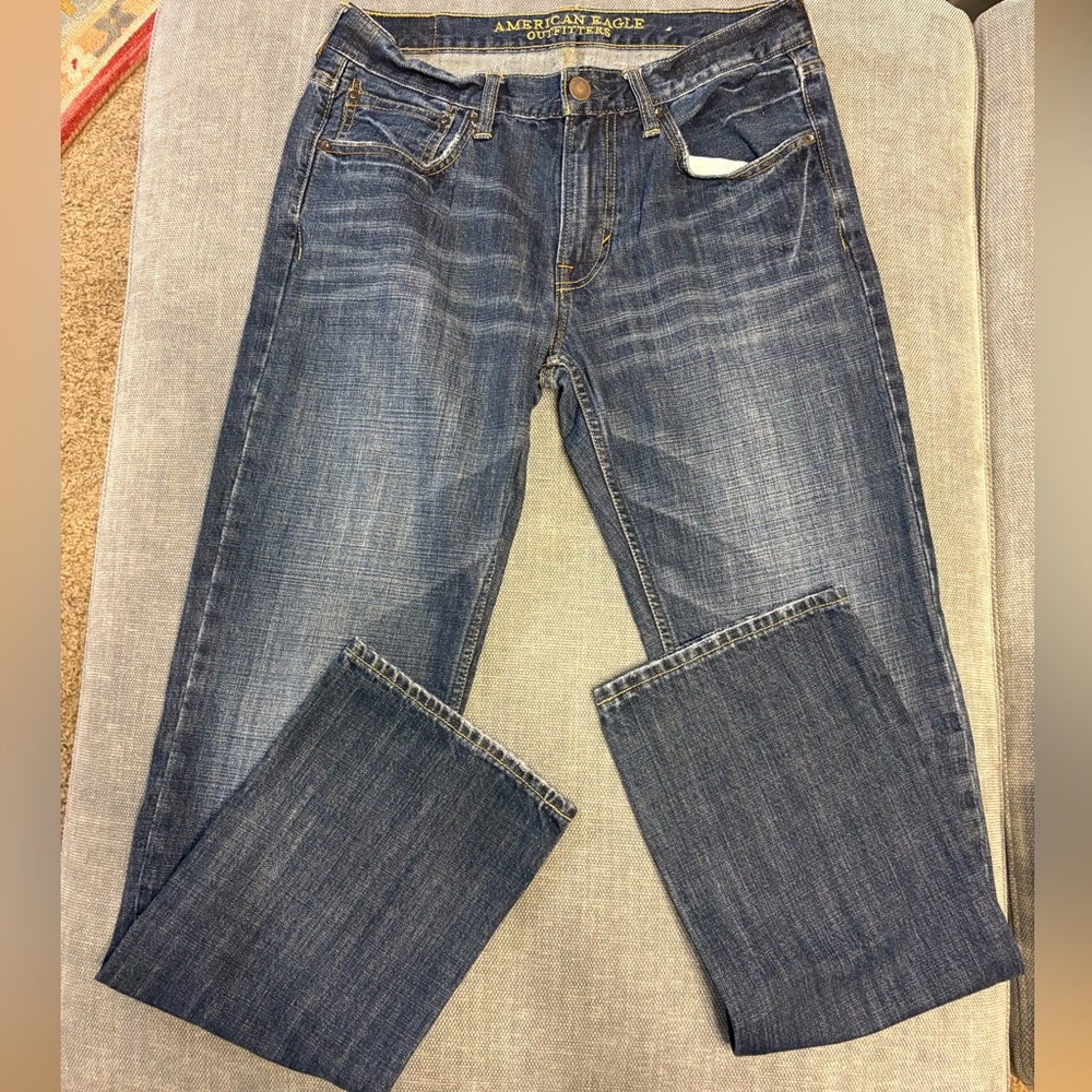 American Eagle Outfitters Blue Straight Jeans
